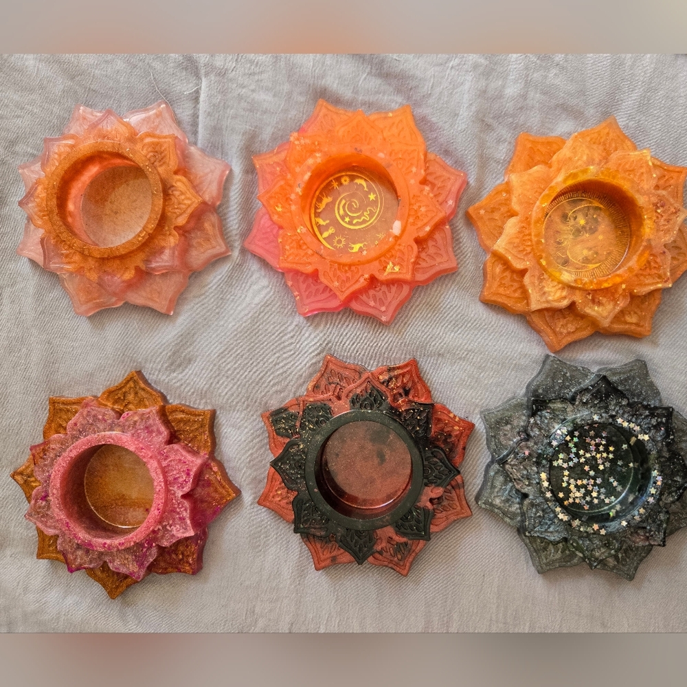 Mandala candle holders